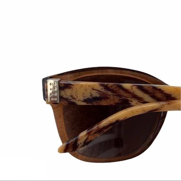 Elle EL 14824 Brown Square Frame Full Rim Acetate Brown Lens Designer Sunglasses main image 4